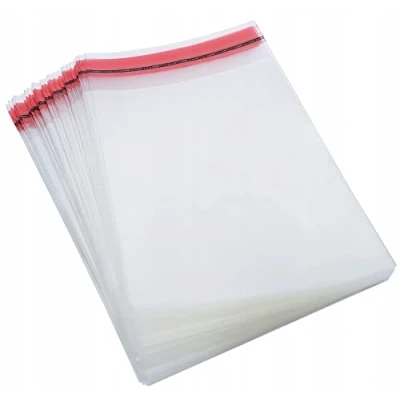 Afbeelding van OliveBird 100 stuks. transparante plastic zakken DIN A4, 21,5 x 30 cm, kunststof zak met klep Peel &amp; Seal Bags