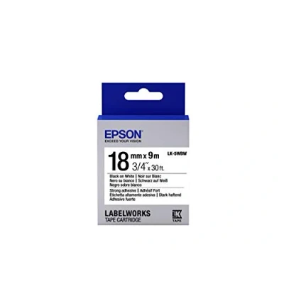 Afbeelding van Epson LK 5WBW labelprinter tape