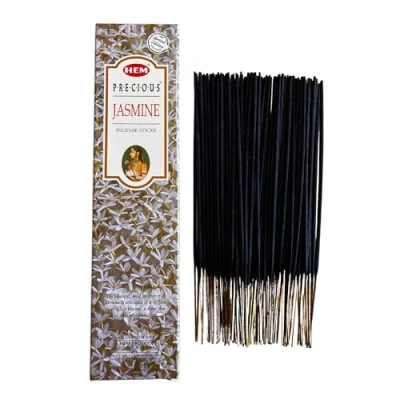 Afbeelding van Hem Jasmine Wierookstokjes, 1 pak van 100 g (80 90 stokjes) aromatherapie, meditatie, yoga, EcoFriendly verpakking