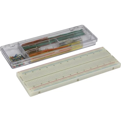 Afbeelding van SOLDEERLOZE BREADBOARD 830 INSTEEKPUNTEN DRAADBRUGGEN 140 st