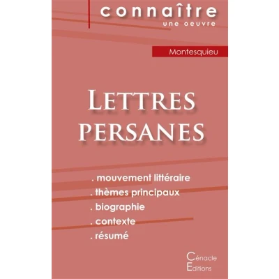 Image de Fiche de lecture Lettres persanes Montesquieu (analyse littéraire référence et résumé complet)