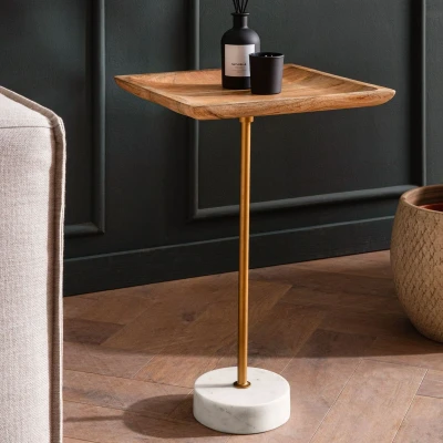 Afbeelding van Wohnling, Salontafel, Mango (35 x 35 55 cm)