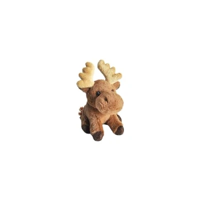 Afbeelding van Wild Republic pluche dieren knuffel Eland bruin 13 cm Elanden knuffels