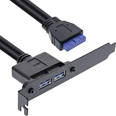 Afbeelding van InLine 33390C USB kabel 0,5 m Zwart