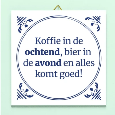 Afbeelding van Tegeltje Koffie In De Ochtend