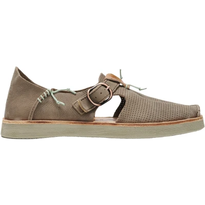 Afbeelding van Satorisan Benirras Microperforated Plat Sandalen Unisex Leer Kleur Loden Maat 47