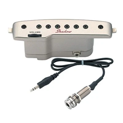 Afbeelding van Shadow SH 145 BK Prestige Soundhole Pickup goud voor akoestische gitaar