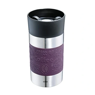 Afbeelding van Cilio Isoleerbeker Thermosbeker 300 ml Viaggio lila