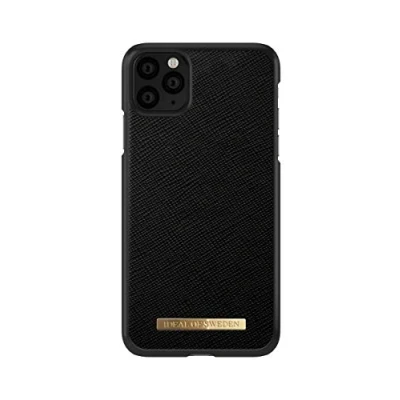 Afbeelding van iDeal of Sweden Hoesje Geschikt voor iPhone 11 Pro Max Saffiano Backcover Zwart