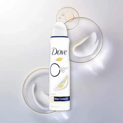Afbeelding van 6x Dove Deodorant 0% Original 150 ml