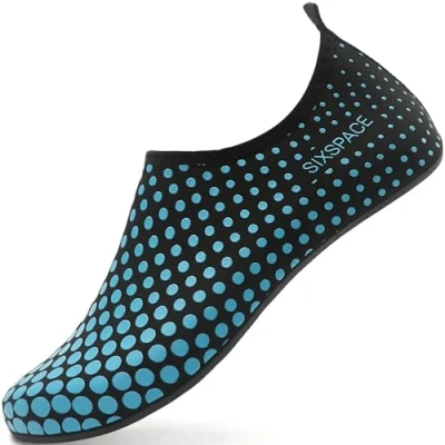 Afbeelding van Sixspace Badschoenen, waterschoenen, sneldrogend, zwemschoenen, strandschoenen, antislip, aquaschoenen, maat 34 47, 584 blauw, 44 EU