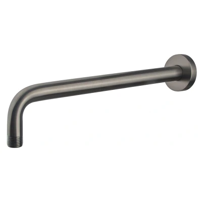 Afbeelding van Wiesbaden Caral douchearm met muurbevestiging 35 cm gunmetal