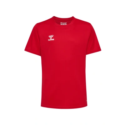 Afbeelding van Hummel Essential SS Tshirt basic voor kinderen, Maat: 128, True red