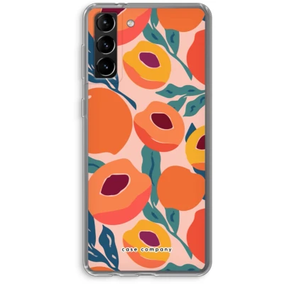 Afbeelding van Case Company® hoesje geschikt voor Samsung Galaxy S21 Plus Perzik Soft Cover Telefoonhoesje Bescherming aan alle Kanten en Schermrand