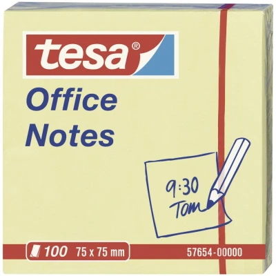 Afbeelding van tesa Plaknotitie 57654 00000 75 mm x Geel 100 vellen