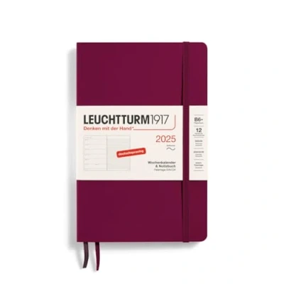 Afbeelding van LEUCHTTURM1917 370521 Weekplanner en notitieblok 2025 Paperback (B6+) softcover Port Red Duits