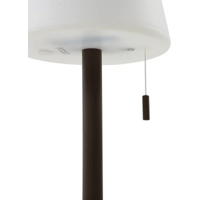 Afbeelding van Lindby Terraslampen CCT 1licht IJzer, aluminium, kunststof H: 45 cm donkerbruin, wit Inclusief lichtbron