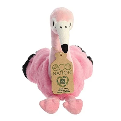 Afbeelding van Eco Nation Pluchen Knuffel Flamingo 24 cm