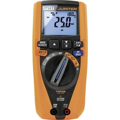 Afbeelding van HT Instruments JUPITER Multimeter, RCD tester Kalibratie (ISO) Digitaal CAT IV 600 V, III 690 V Weergave (counts): 6000