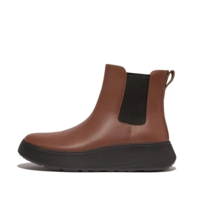Afbeelding van FitFlop F Mode Leather Flatform Chelsea Boots BRUIN Maat 41