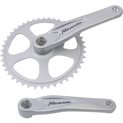Afbeelding van Miranda Crankstel 44T, cranklengte 170mm. alumnium, zilver, spieloos