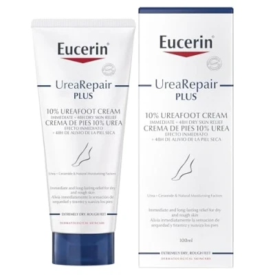 Image de Eucerin Crème pour les pieds UreaRepair Plus, sans parfum, 100 ml, l&#039;emballage peut varier.