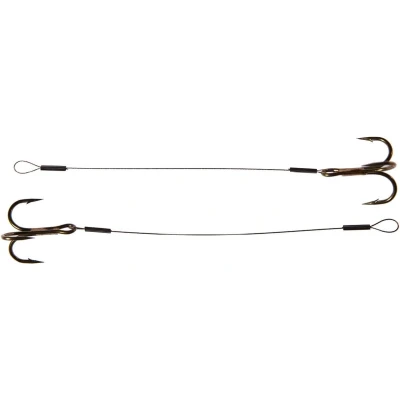 Afbeelding van Dragon Treble hook Stingers Steel Leader 1x7 Surfstrand 13kg 10cm size 2
