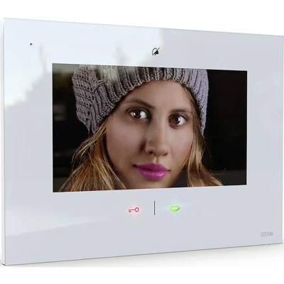 Afbeelding van m e modern electronics VDV 907 W Binnenunit voor Video deurintercom WiFi, Radiografisch Wit