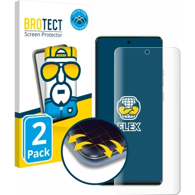 Afbeelding van BROTECT Screenprotector voor Motorola Edge 40 Folie Beschermfolie transparant volledig dekking (2 Stuks)