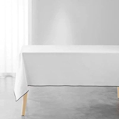 Afbeelding van Livetti Tafel Kleed Table Cloth Cover 140x240cm Mistraline Wit