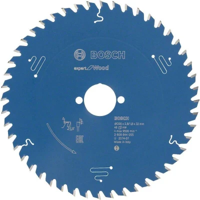 Image de BOSCH 2608644055 lame de scie circulaire Expert pour le bois, 200 x 32 2.8 mm, 48T