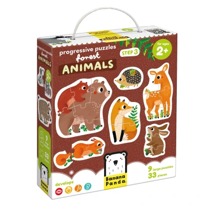 Afbeelding van Progressive Puzzles Forest Animals 2+ Toddler Puzzle