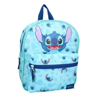 Afbeelding van mybagstory Rugzak Stitch Blauw Kind School Kleuterschool Kinderkamer Uniseks schooltas Maat 30 cm Verstelbare bandjes Cadeau idee, Blauw, cm,