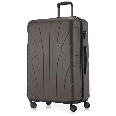 Afbeelding van Suitline Harde koffer met uitbreidbare hardshell hoes, TSA, (S, M &amp; L), zwart, Titanium Grijs, 76 cm