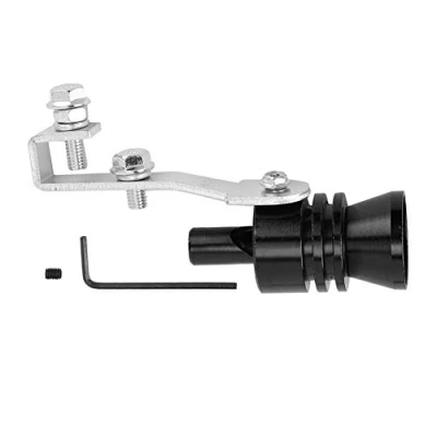 Afbeelding van Yctze voor fluitje geluiddemper auto uitlaat pot Turbo Sound Whistle aluminiumlegering uitlaatpijp blazen ventiel simulator