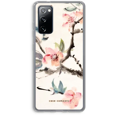 Afbeelding van Case Company® hoesje geschikt voor Samsung Galaxy S20 FE / 5G Japanse bloemen Soft Cover Telefoonhoesje Bescherming aan alle Kanten en Schermrand