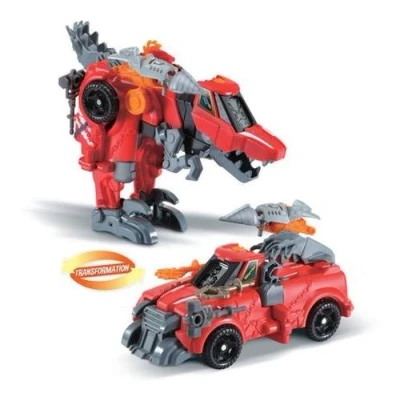 Afbeelding van VTech Switch &amp; Go Dinos Launcher, Dinosaurus Sound Warrior, Super Velociraptor, 2 in 1 speelgoed transformeerbaar raceauto, projectielschieten, cadeau voor kinderen vanaf 4 jaar inhoud het