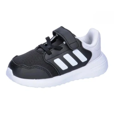 Afbeelding van adidas Performance Tensaur Hardloopschoenen neutraal voor kinderen, Maat: 19, Core black/footwear white Imitatieleer/ textiel
