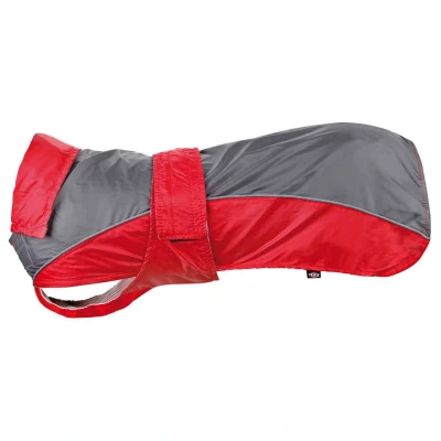 Afbeelding van Trixie Regenjas Lorient Rood&amp;Grijs Hondenkleding 25 cm