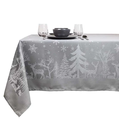 Afbeelding van Unique Living Tafelkleed Rody 150x300cm Grey