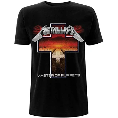 Afbeelding van Metallica Master Of Puppets Cross Heren T shirt M Zwart