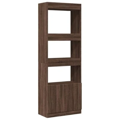 Image de vidaXL Buffet haut 63x33x180 cm chêne marron bois d&#039;ingénierie3309606