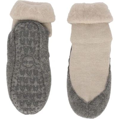 Afbeelding van Apollo Wollen Antislip Huisslof Beige Maat 43/44