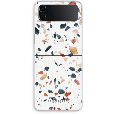 Afbeelding van Case Company® hoesje geschikt voor Samsung Galaxy Z Flip4 Terrazzo N4 Soft Cover Telefoonhoesje Bescherming aan alle Kanten en Schermrand