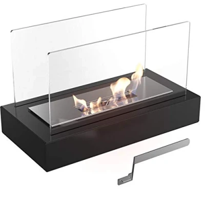 Afbeelding van Sfeerhaard Bioethanol haard GALINA zwart 35cm tafelhaard