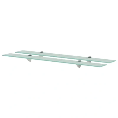 Afbeelding van Schappen zwevend 2 st 90x20 cm 8 mm glas