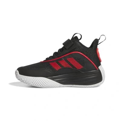 Afbeelding van adidas OWNTHEGAME 3.0 SHOES halfhoge schoenen zonder voetbal, uniseks, Core Zwart/Lucid Rood/Ftwr Wit, 38.5 EU