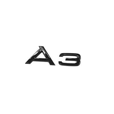 Afbeelding van Audi 8Y0071803 letter A3 zwart Tuning Exclusive Black Edition embleem