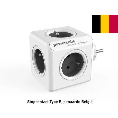 Afbeelding van Allocacoc PowerCube® Origineel Type E (Belgium/France) / Grey