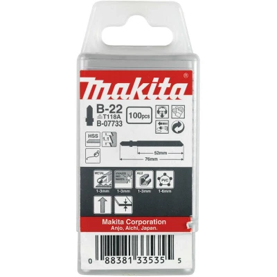 Afbeelding van MAKITA B 07733 HSS wipzaagblad 22 (100 st.)